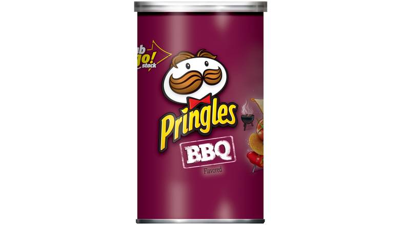 Order Pringles Potato Crisps Chips, BBQ Flavored, Grab and Go food online from Star Variety store, Cambridge on bringmethat.com