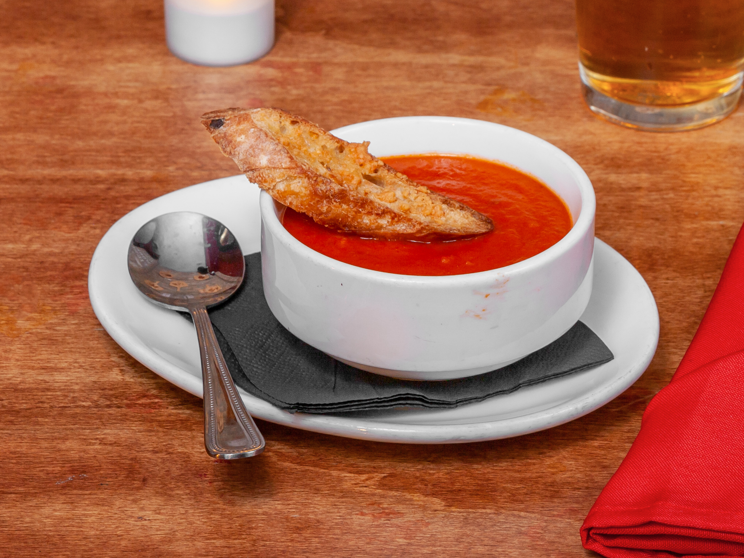 Order Roasted Tomato Bisqu Soup food online from Clark St. Dog store, Chicago on bringmethat.com