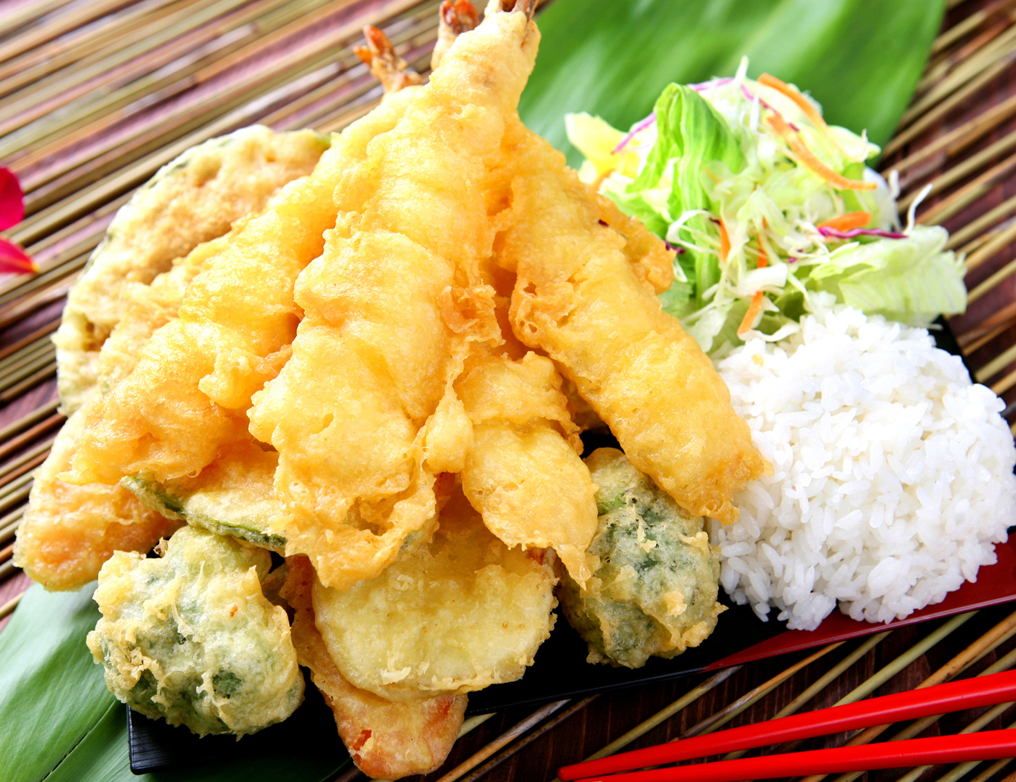 Order #7. Mix Tempura Dinner food online from Teriyakiya store, Granada Hills on bringmethat.com