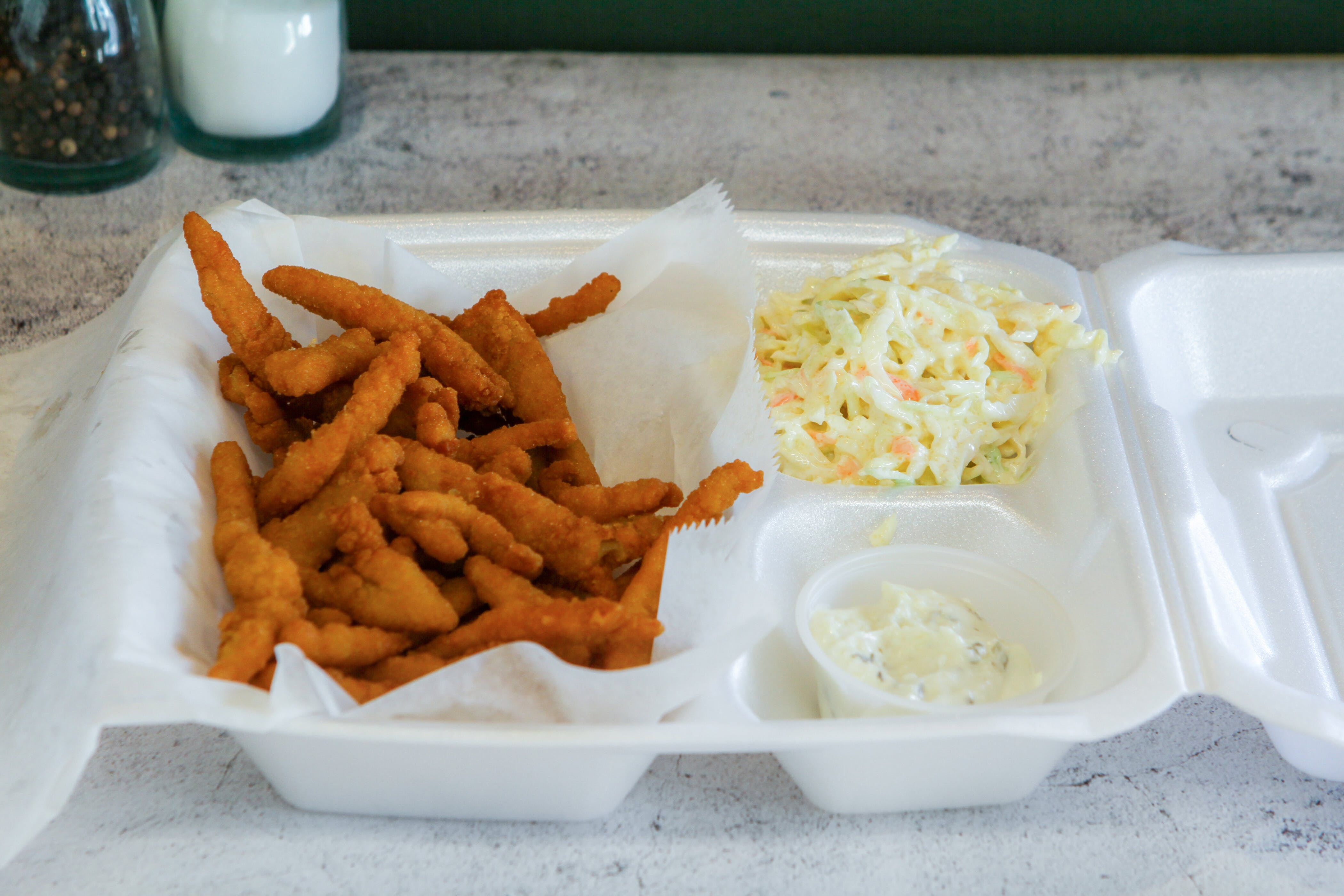Order Clam Strips Dinner - Dinner food online from Atlas Pizza store, Worcester on bringmethat.com