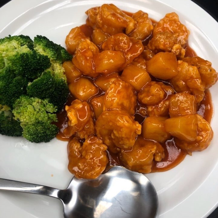 Order Pineapple Shrimp Balls food online from Chuan Cafe store, Raleigh on bringmethat.com