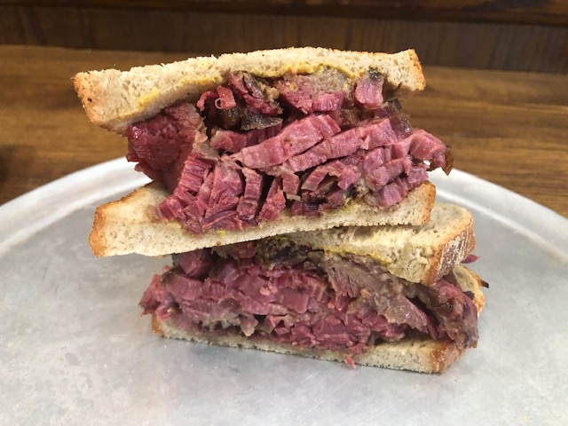 Order Corned Beef Sandwich food online from Bread brothers bagel cafe on grand st. store, Brooklyn on bringmethat.com