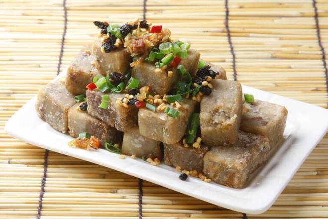 Order Typhoon Shelter Style Taro Cake food online from Peony Seafood Restaurant store, Oakland on bringmethat.com