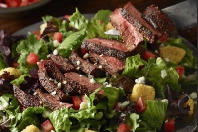 Order Grilled Steak Caesar Salad food online from Janik's Cafe store, Chicago on bringmethat.com