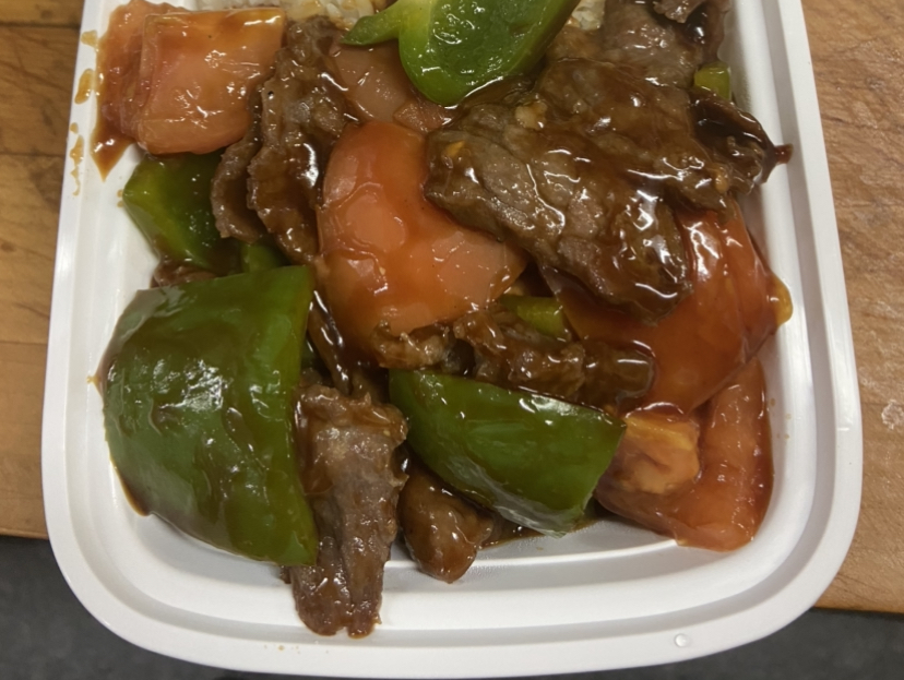 Order 68. Pepper Steak with Tomato food online from New Jin Xin store, Brooklyn on bringmethat.com
