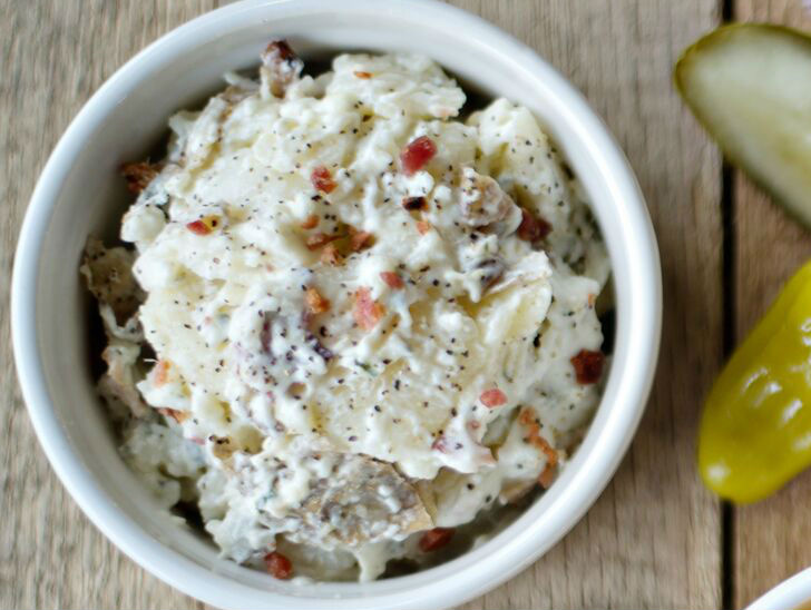 Order Baked Potato Salad food online from Billy Sims Bbq store, Jenks on bringmethat.com