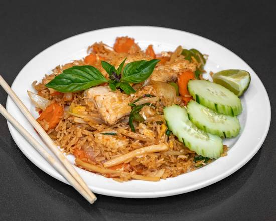 Order Basil Fried Rice food online from The Charm Thai Bistro - 71174 La-21 Suite 300 store, Covington on bringmethat.com