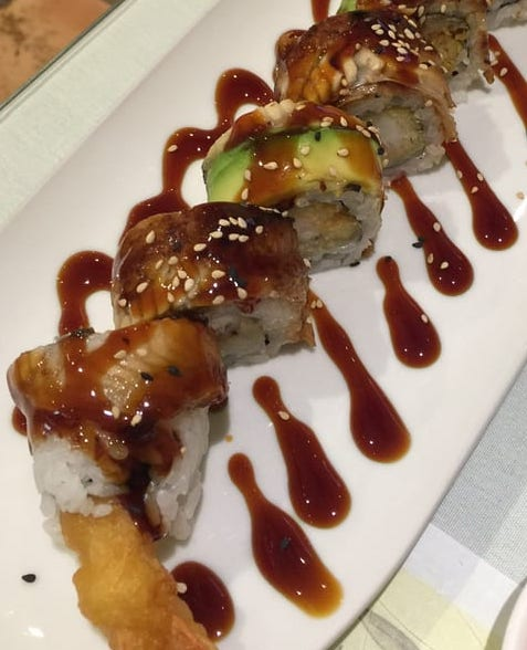 Order Crazy Eel Maki food online from Love Sushi store, Gaithersburg on bringmethat.com