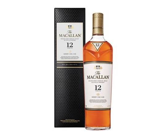 Order 弄 The Macallan Highland Single Malt Scotch Whisky - 12 Year | 750mL 弄 food online from Village Mart store, Camarillo on bringmethat.com