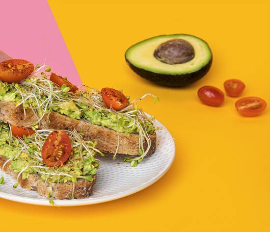 Order White Truffle Avocado Toast food online from Whole Sol Blend Bar store, Boulder on bringmethat.com
