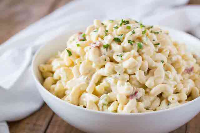 Order Side of Macaroni Salad food online from Six Corners Café store, North Bergen on bringmethat.com