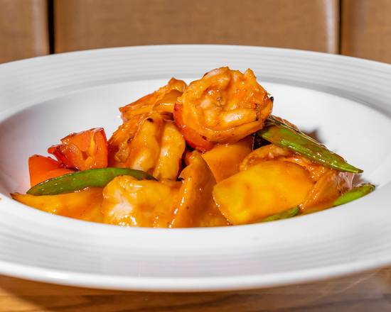 Order Asian Spicy Mango Sauce with Jumbo Shrimp food online from Haiku Asian Bistro store, White Plains on bringmethat.com
