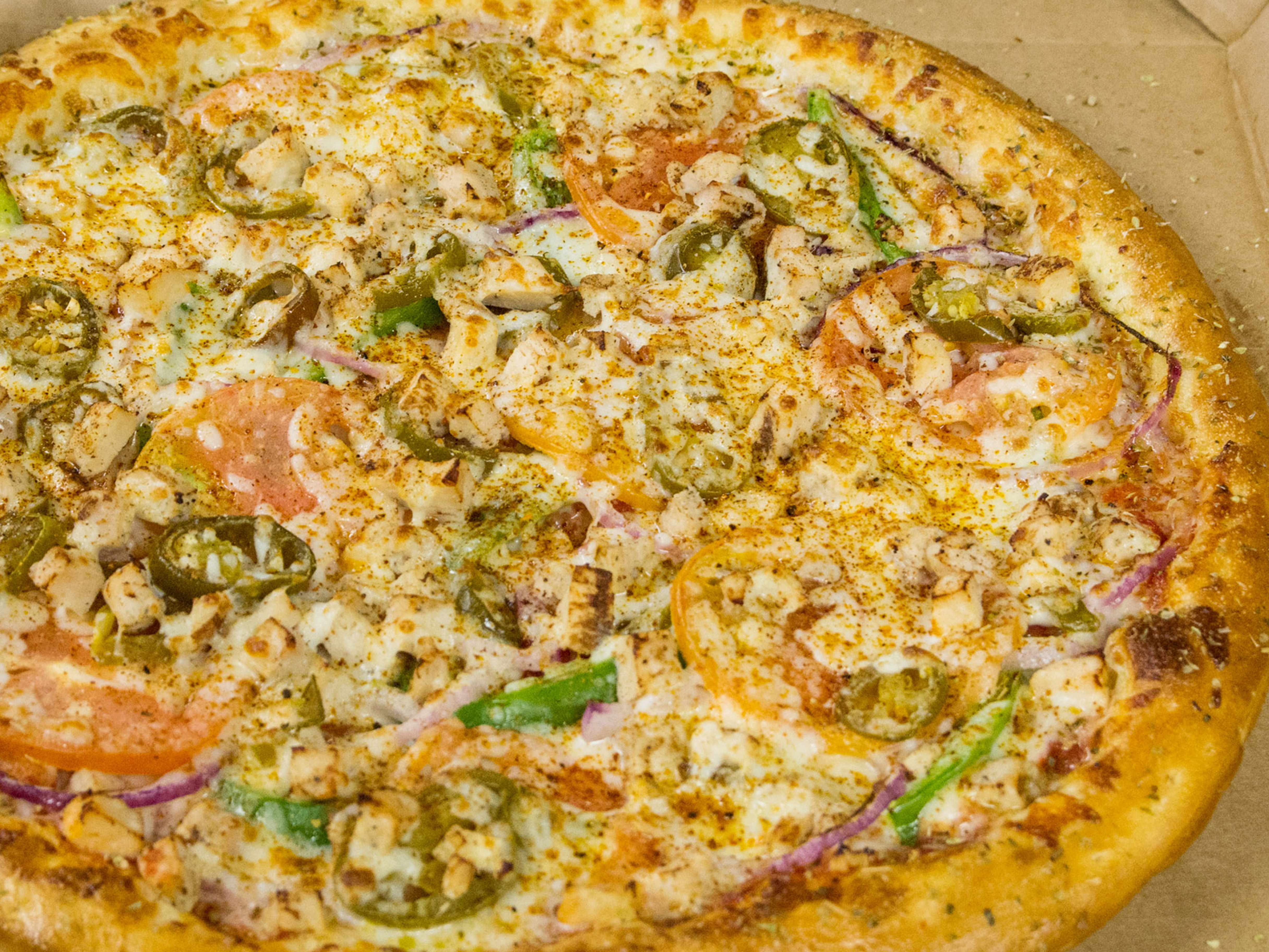 Order Chicken Fajita Pizza food online from Pizza Bolis store, Arnold on bringmethat.com