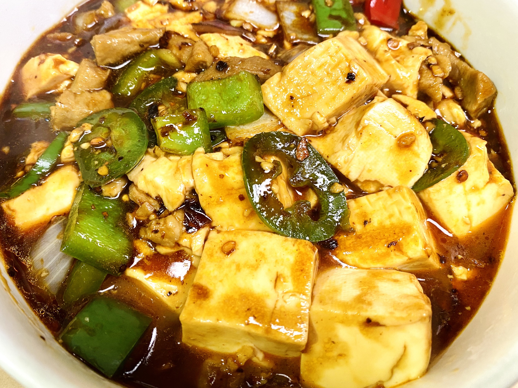 Order Mapo Tofu with Pork rice food online from Min Min Asian Cafe store, Chicago on bringmethat.com