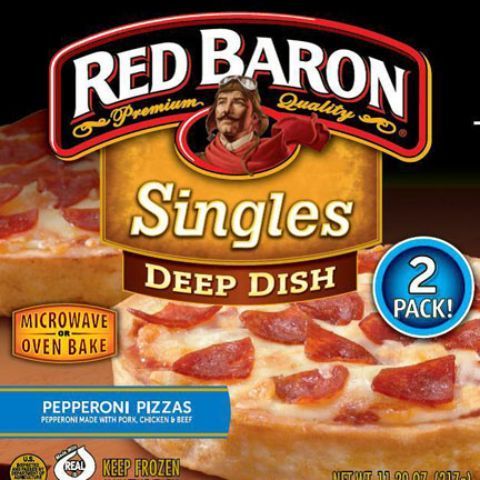 Order Red Baron Pepperoni Pizza Deep Dish 11.2oz food online from 7-Eleven store, Des Plaines on bringmethat.com