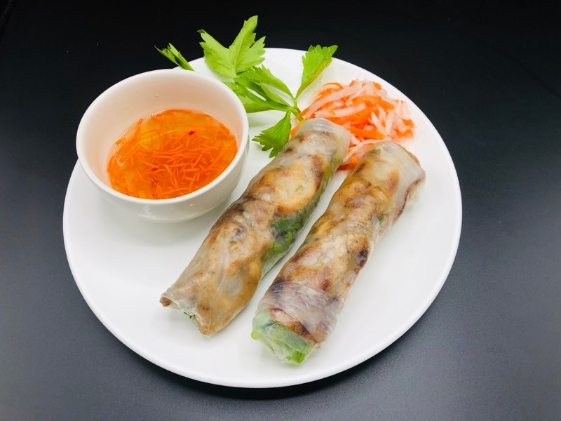 Order Thit Nuong Cuon (charbroiled pork spring rolls) food online from Pho Saigon store, Fontana on bringmethat.com
