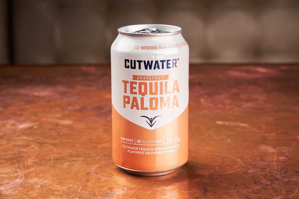 Order Cutwater - Grapefruit Tequila Paloma food online from Secret Sauce store, Vernon Hills on bringmethat.com