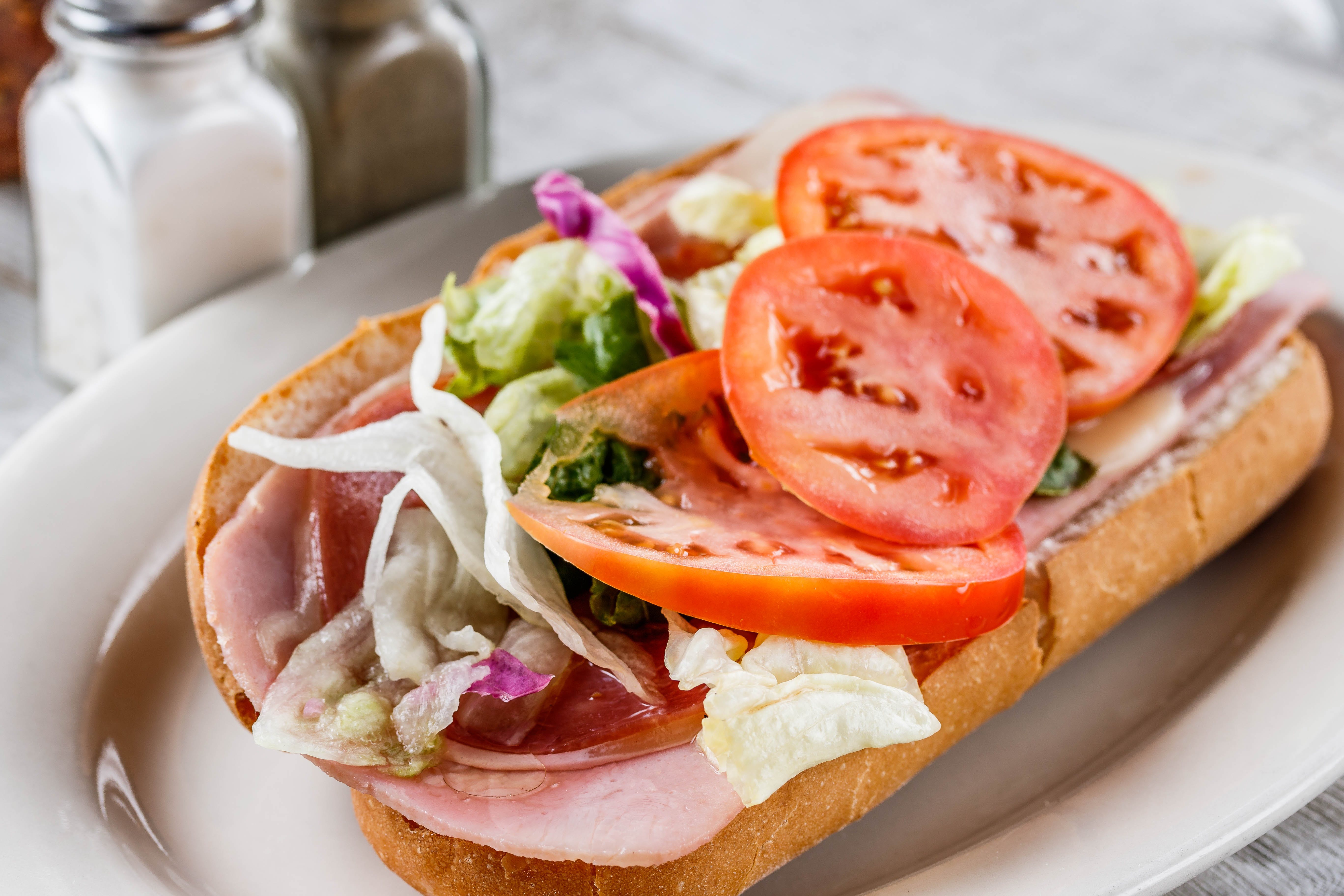 Order Ham & Cheese Sandwich - Sandwich food online from Mario Pizza & Pasta store, Seabrook on bringmethat.com