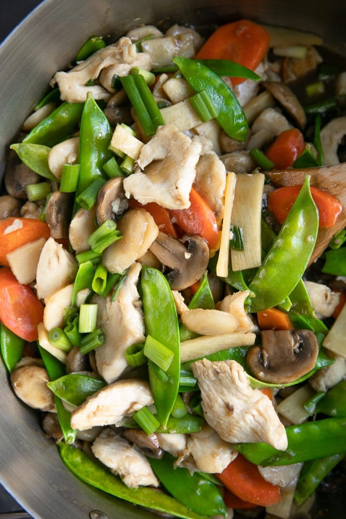 Order C8. Moo Goo Gai Pan food online from China First store, Seattle on bringmethat.com