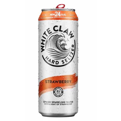 Order WHITE CLAW STRAWBERRY 24 OZ CAN food online from Quick Stop#1 store, Chico on bringmethat.com