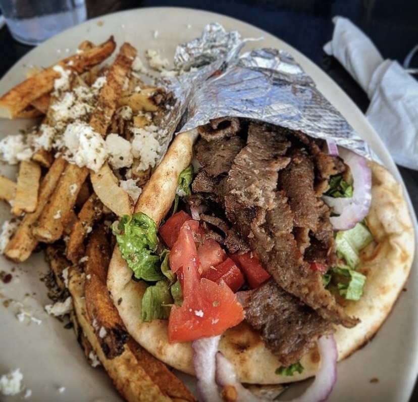 Order Gyro Pita food online from Mad Greek Cafe store, Charlotte on bringmethat.com
