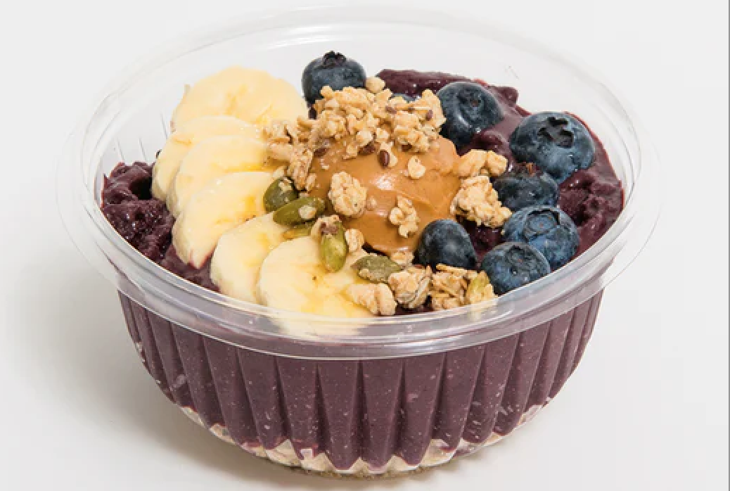 Order Peanut Butter Power Acai Bowl food online from Red Mango store, New York on bringmethat.com