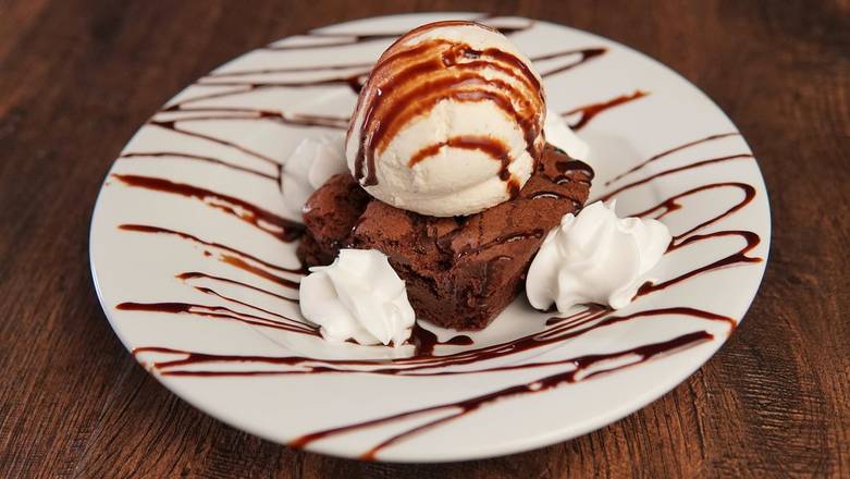Order Chocolate Brownie with Ice Cream food online from Hickory Tavern store, Indian Land on bringmethat.com