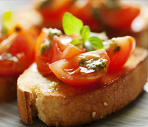 Order Bruschetta Tomato Basil and Onions food online from Tony Pizza store, Morris Plains on bringmethat.com