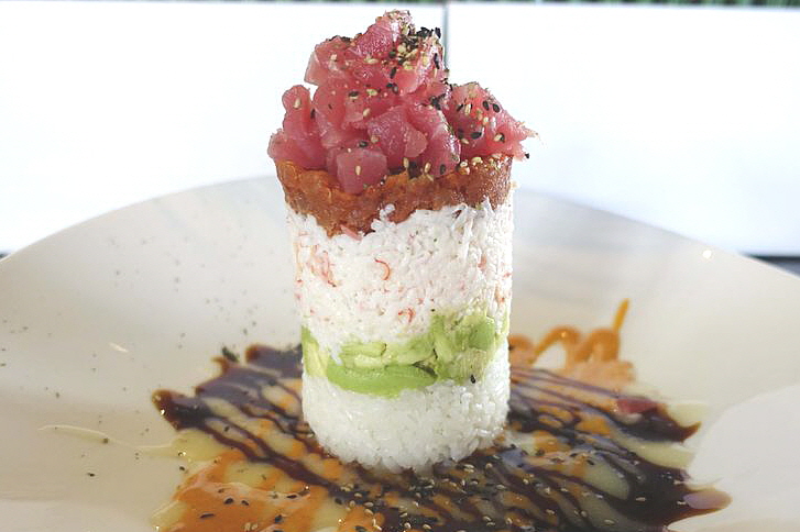 Order Ahi Tower food online from Hikari Sushi & Grill store, Frisco on bringmethat.com