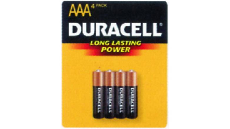 Order Duracell MN2400B4Z AAA Copper Top Aaa Alkaline food online from Route 7 Food Mart store, Norwalk on bringmethat.com