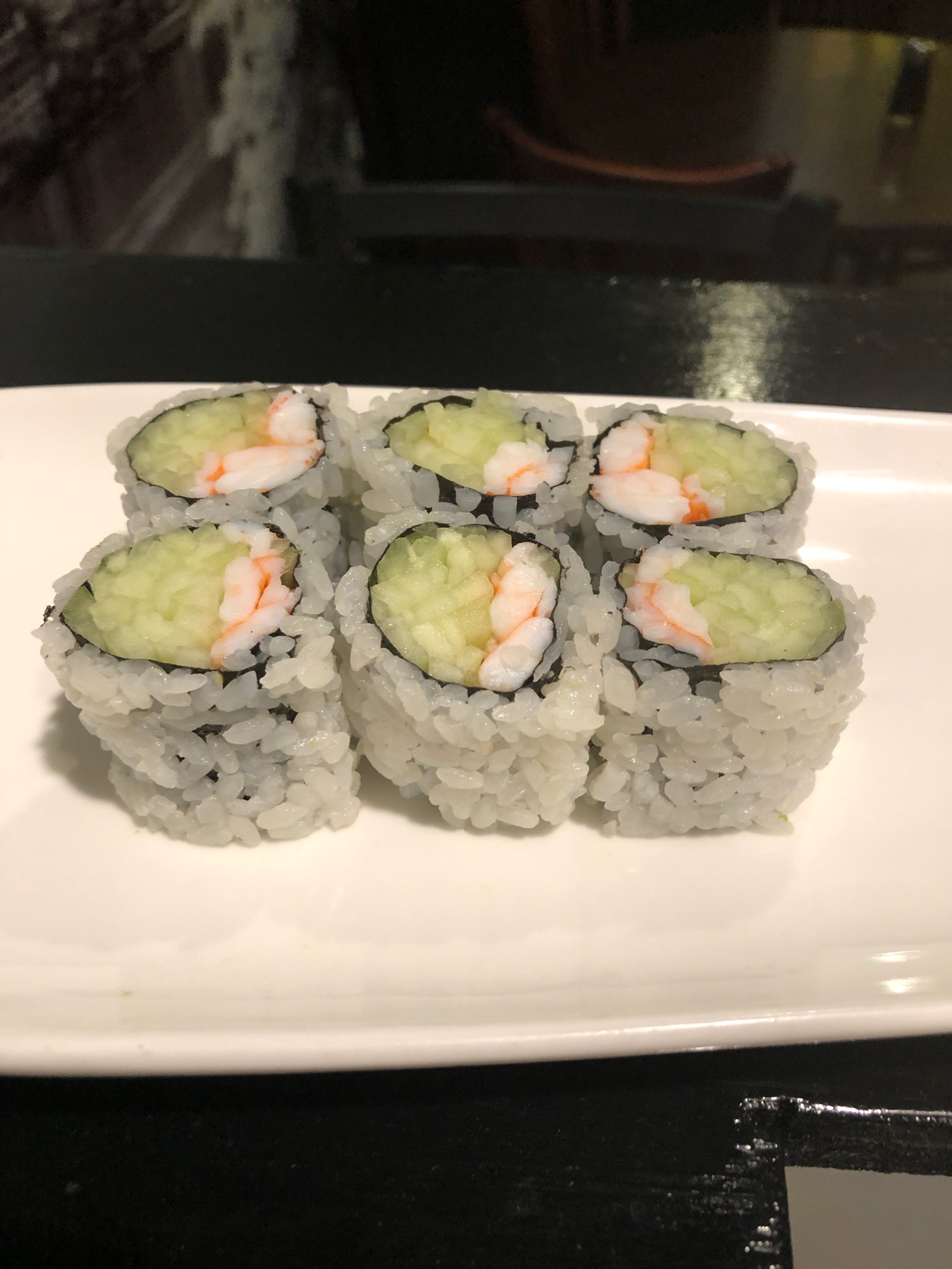Order Shrimp Cucumber Roll food online from Sushi para japanese restaurant store, New York on bringmethat.com