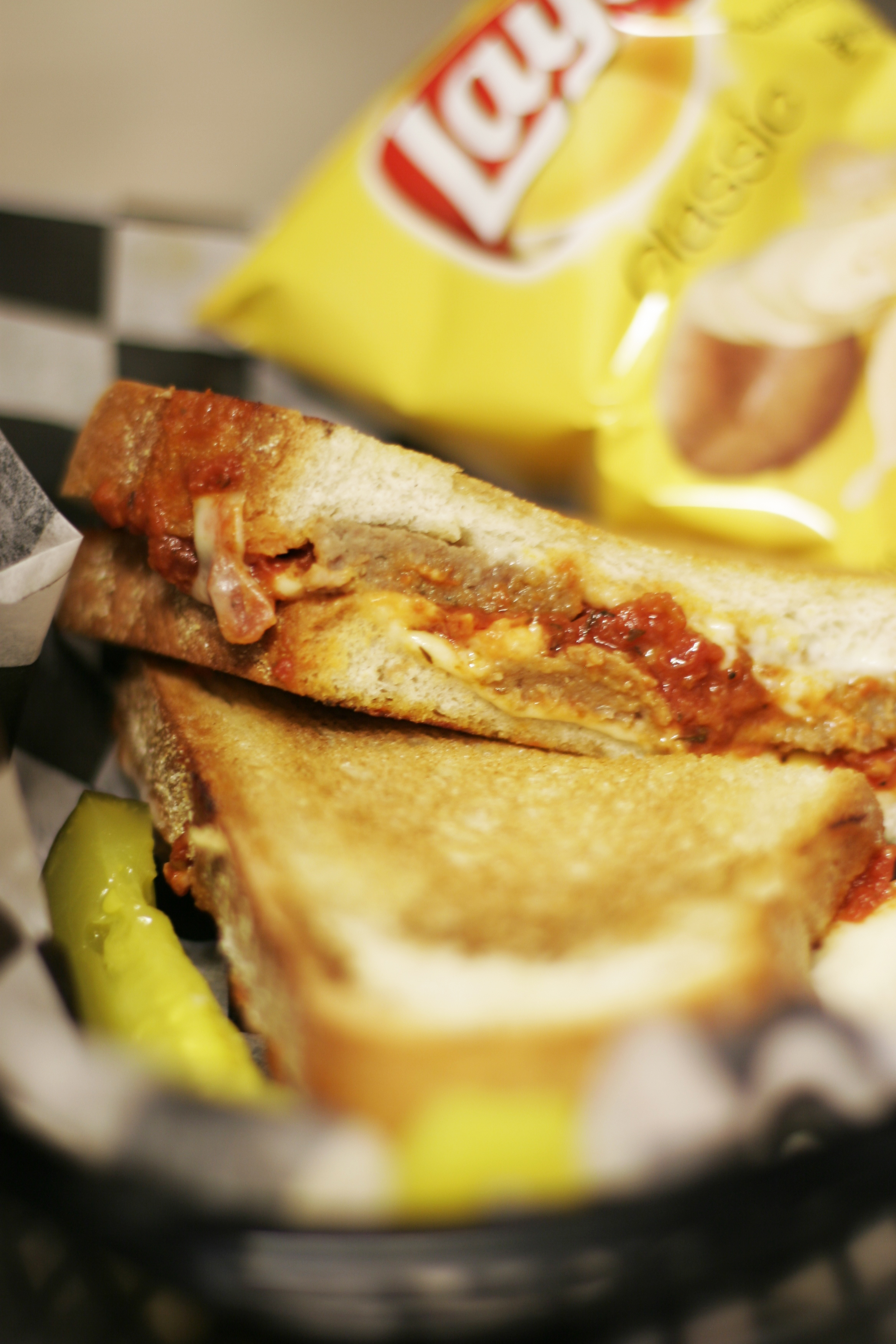 Order The Smashed Meatball Grilled Cheese food online from The Plum Tomato store, Marlborough on bringmethat.com