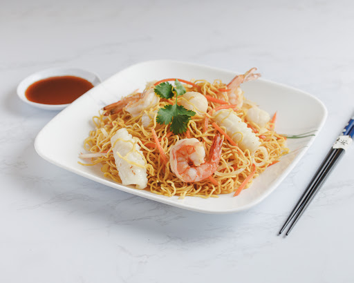 Order N7. Soft Eggs Noodle Seafood food online from Pho & Grill store, Montgomery Village on bringmethat.com