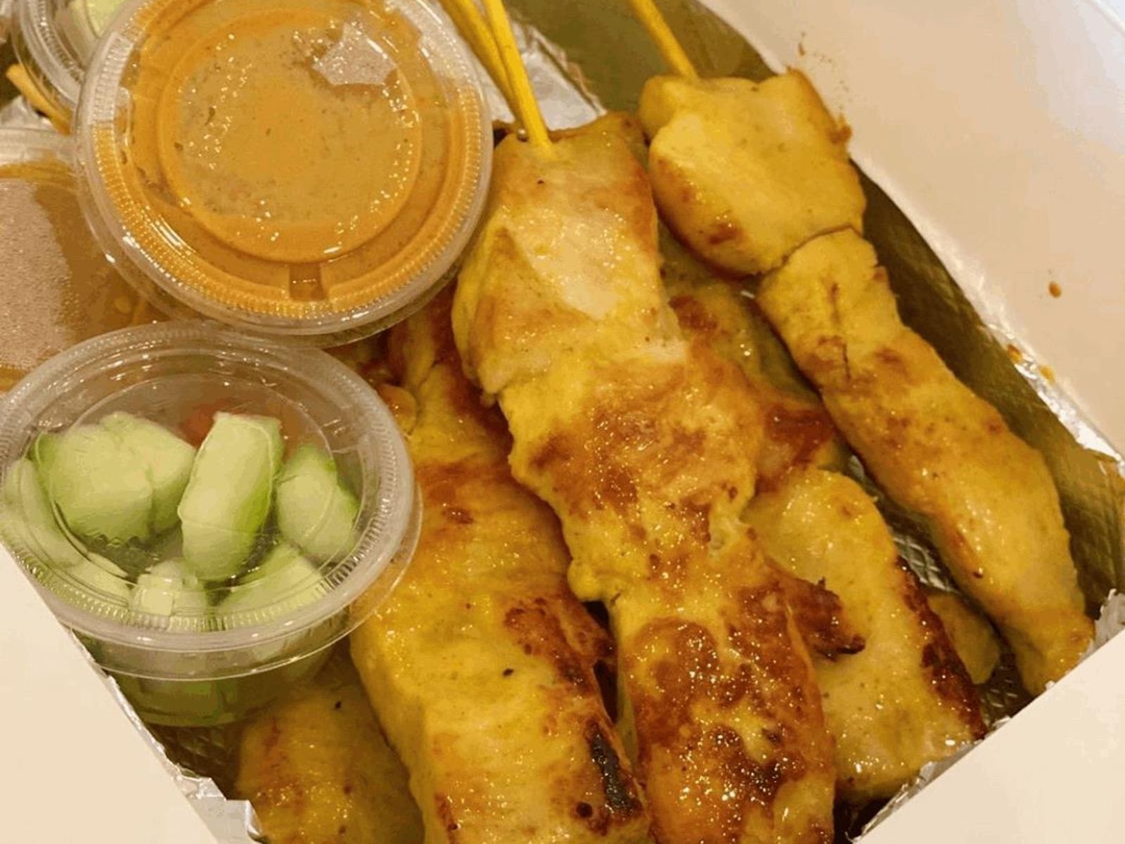 Order Chicken Satay food online from I Am Thai Eatery store, Vancouver on bringmethat.com