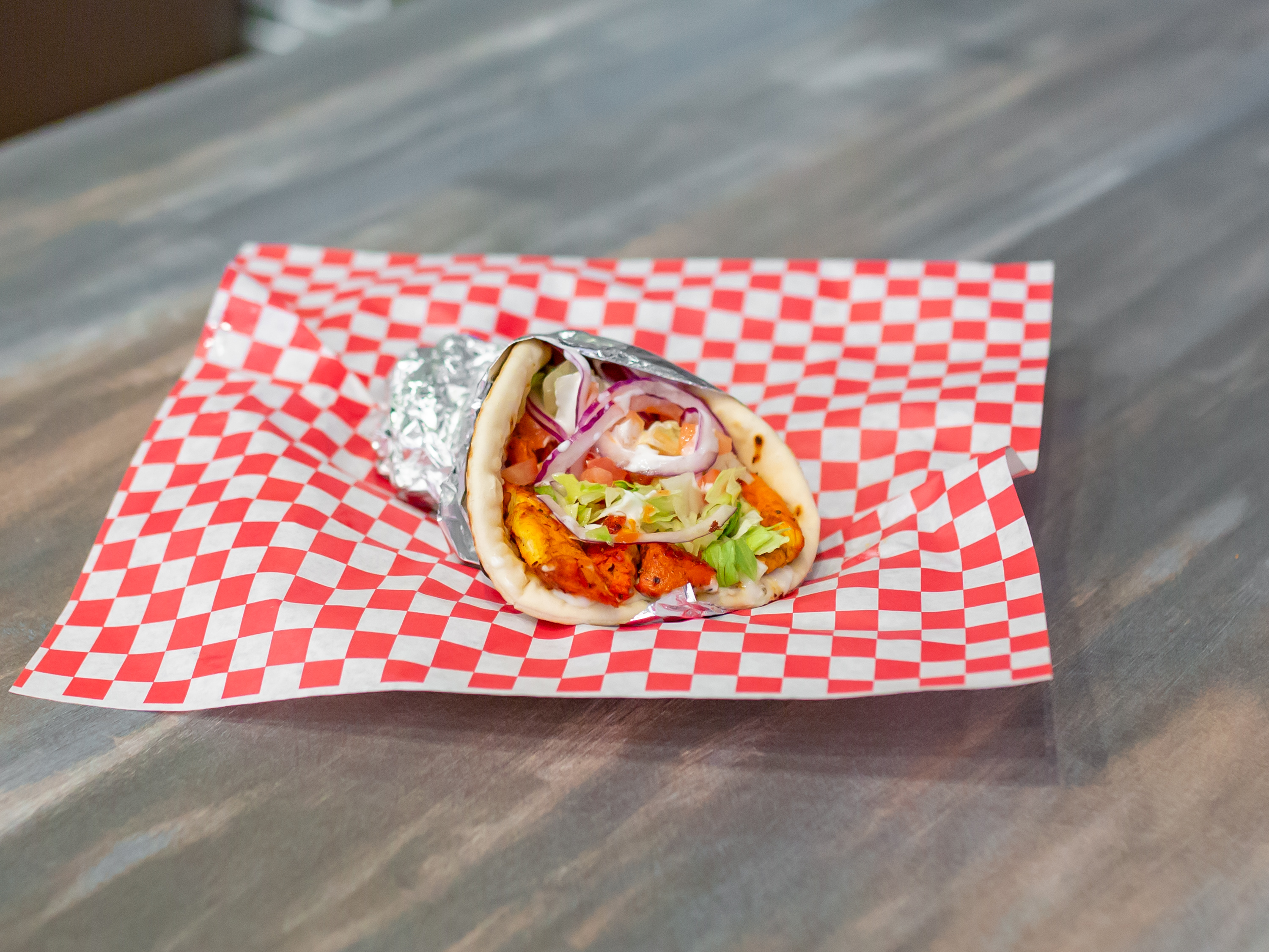 Order 5. Gyro Overload food online from Gyros & Kabobs store, Sachse on bringmethat.com