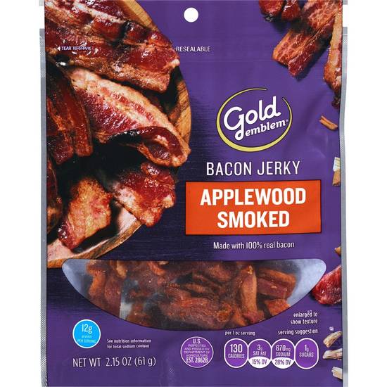Order Gold Emblem Bacon Jerky, Applewood Smoked, 2.15 OZ food online from Cvs store, TRAVERSE CITY on bringmethat.com
