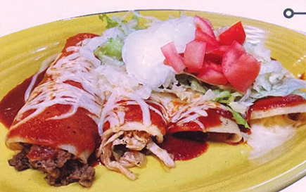 Order Enchilada Supremas food online from Tres Caminos Mexican Grill store, Martinsville on bringmethat.com