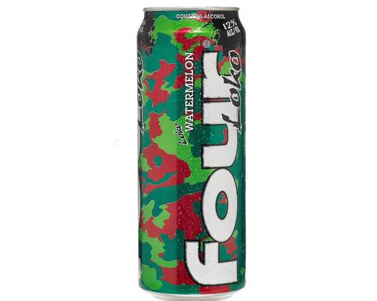 Order Four Loko Watermelon 23.5 (ABV 12%)  food online from Central Liquor Market store, Los Angeles on bringmethat.com