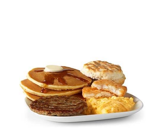 Order Big Breakfast with Hotcakes food online from Mcdonald'S® store, Cincinnati on bringmethat.com