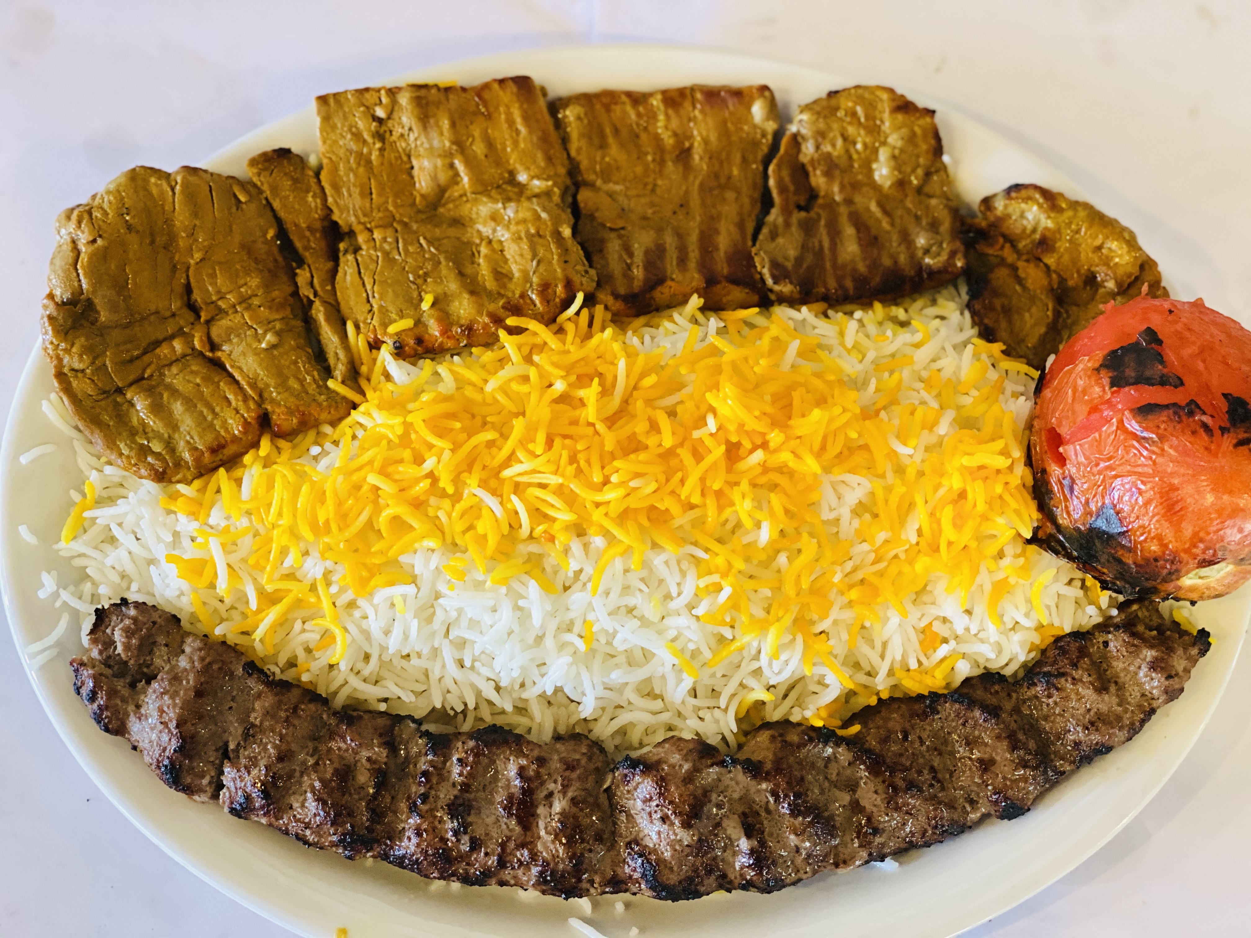 Order 9. Fillet-Mignon Combo food online from Isfahan Kabob store, San Jose on bringmethat.com