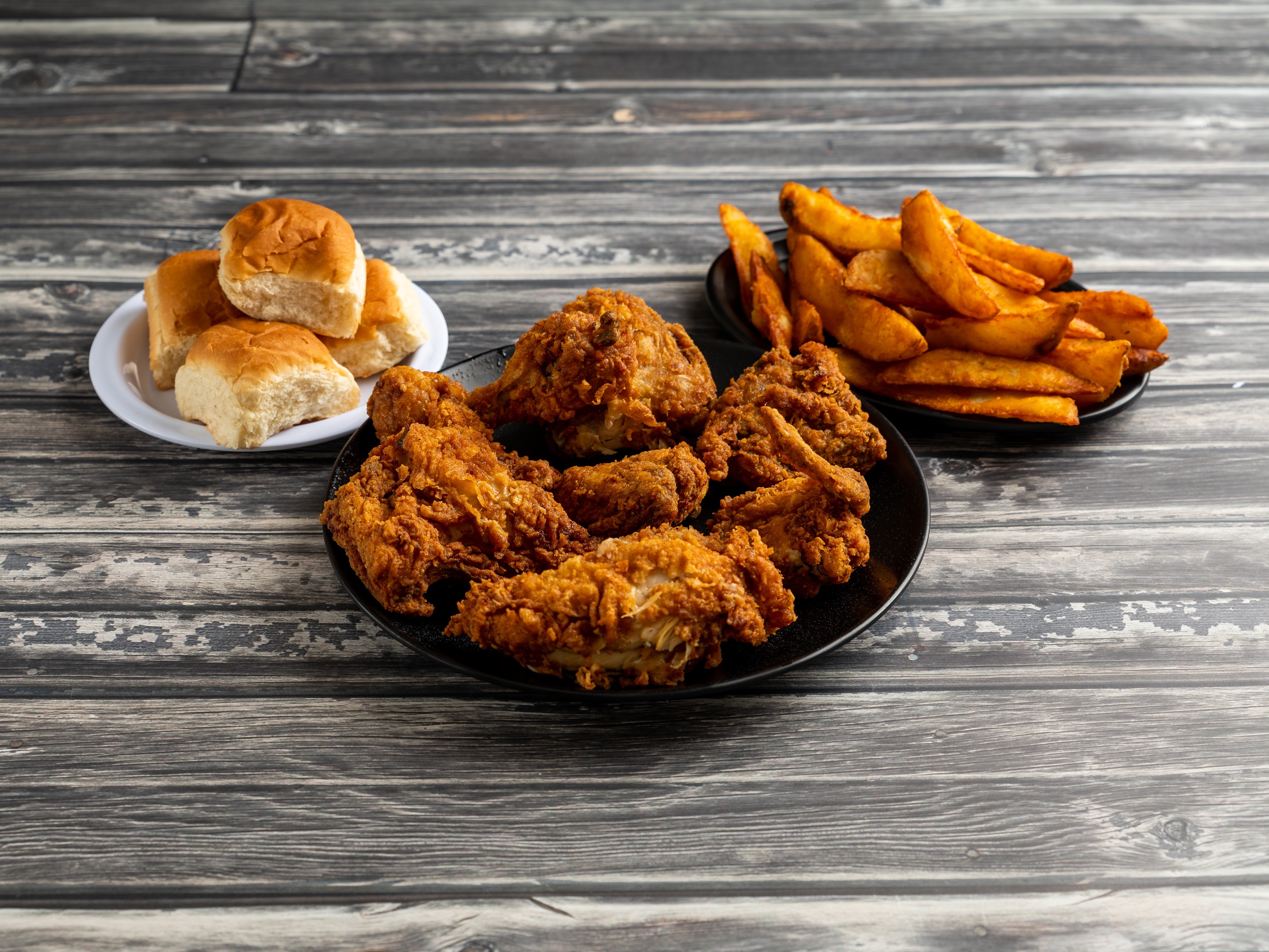 Order 8 Piece Chicken with 16 Wedges and 4 Rolls food online from Quik-E Foods on 2220 Lakeside Dr. store, Lynchburg on bringmethat.com