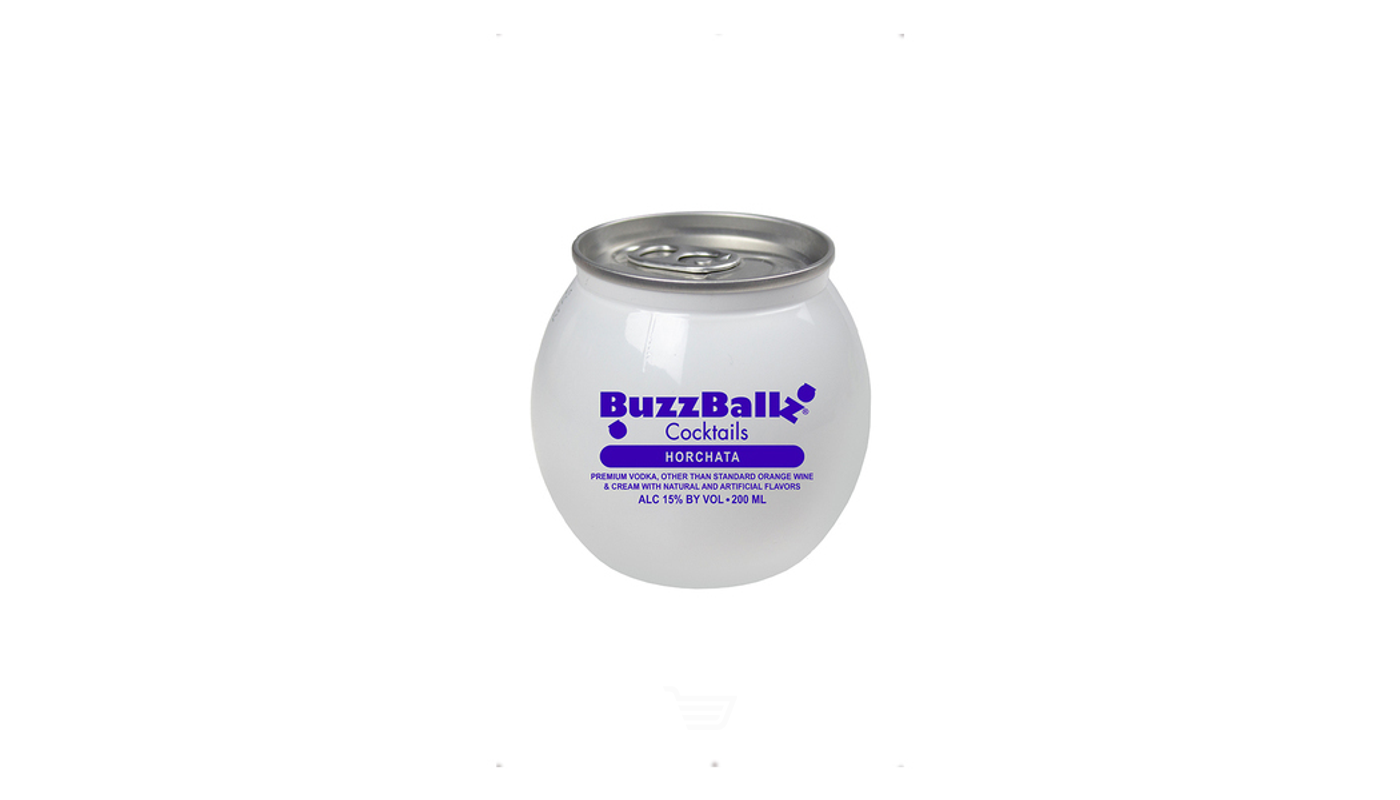 Order BuzzBallz Horchata 200ml Bottle food online from Circus Liquor store, Los Angeles on bringmethat.com