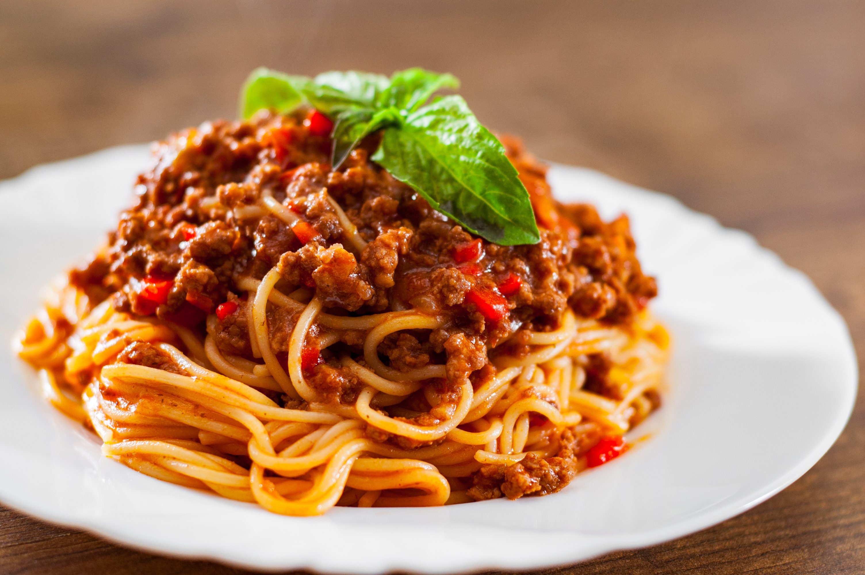 Order Spaghetti with Meat Sauce food online from New York Pizza store, Greensboro on bringmethat.com