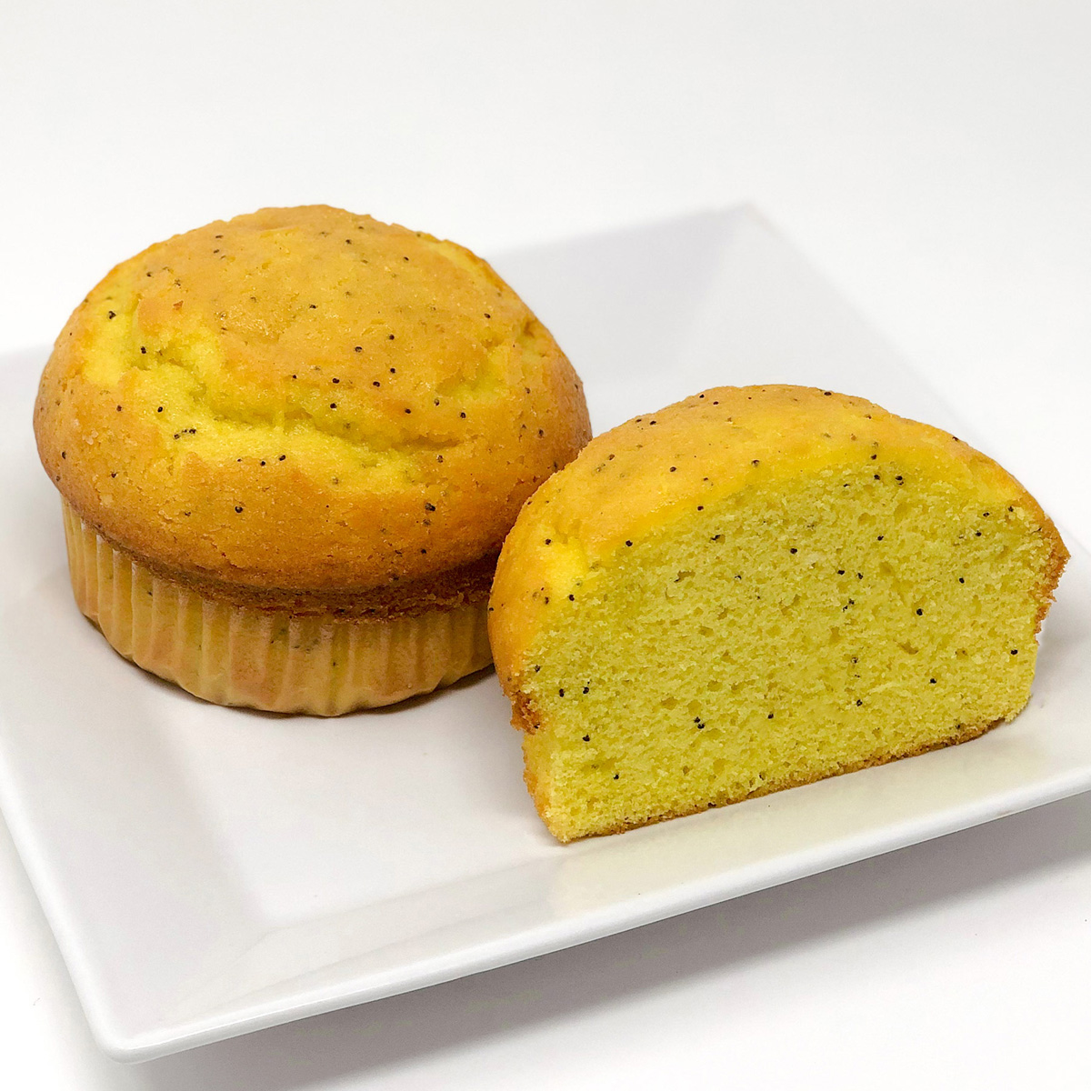 Order Lemon Poppyseed Muffin food online from Merritt's Bakery  store, Tulsa on bringmethat.com