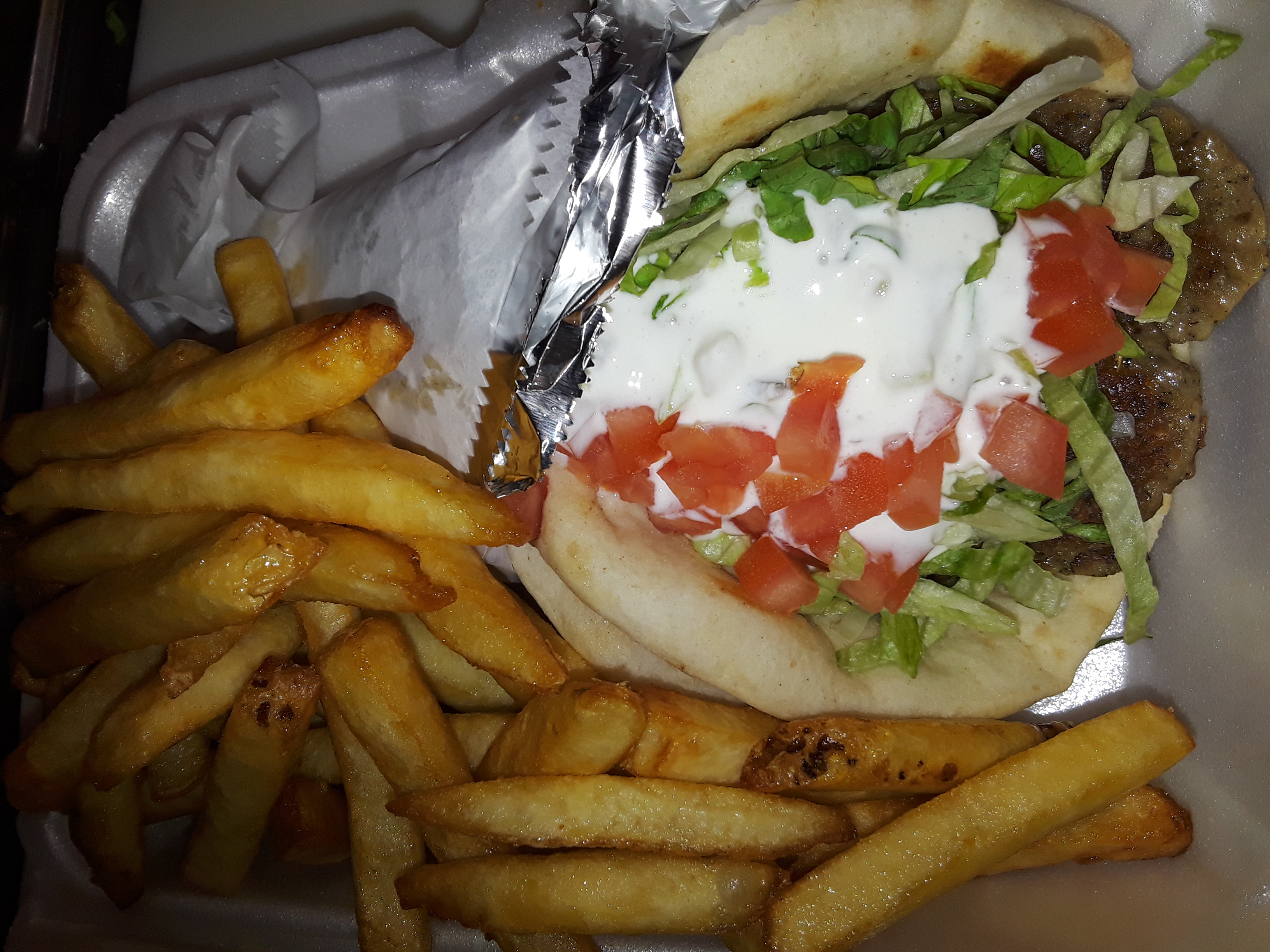 Order Lamb Gyro Deluxe food online from Tulcingo Cafe store, Bronx on bringmethat.com