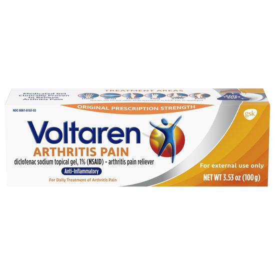 Order Voltaren Topical Pain Relief Gel for Arthritis (3.5 oz) food online from Rite Aid store, BETHEL PARK on bringmethat.com