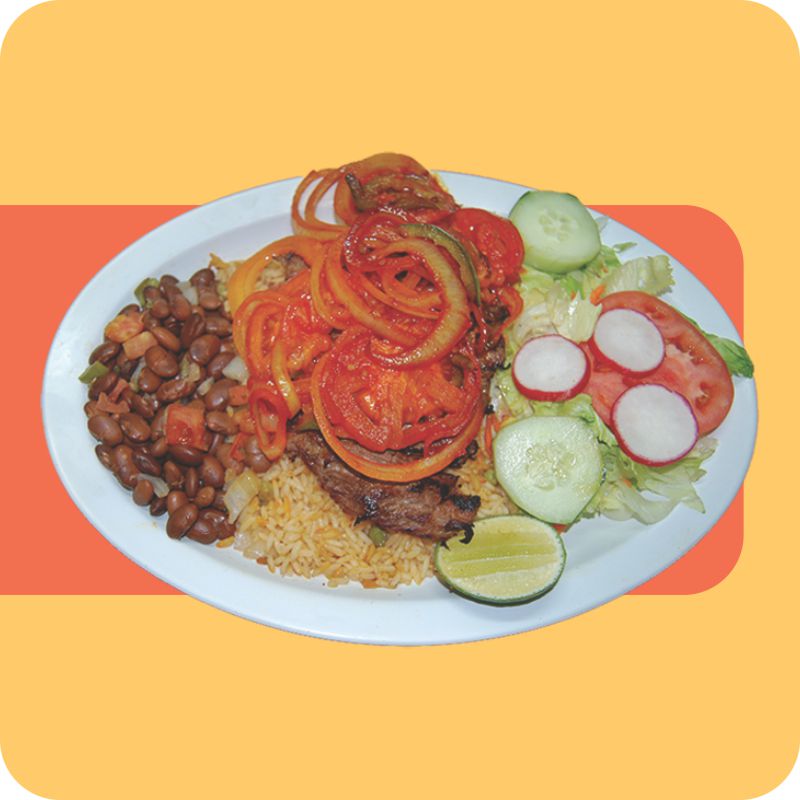 Order Bistec Encebollado food online from El Tikal store, Lynn on bringmethat.com