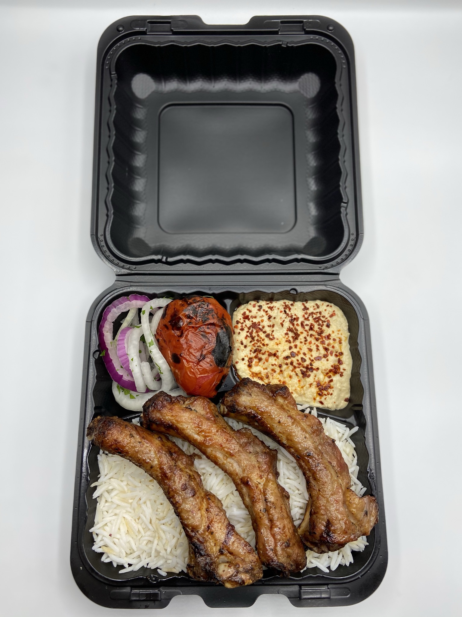 Order #7 Pork Ribs Plate food online from Nova Market store, Glendale on bringmethat.com