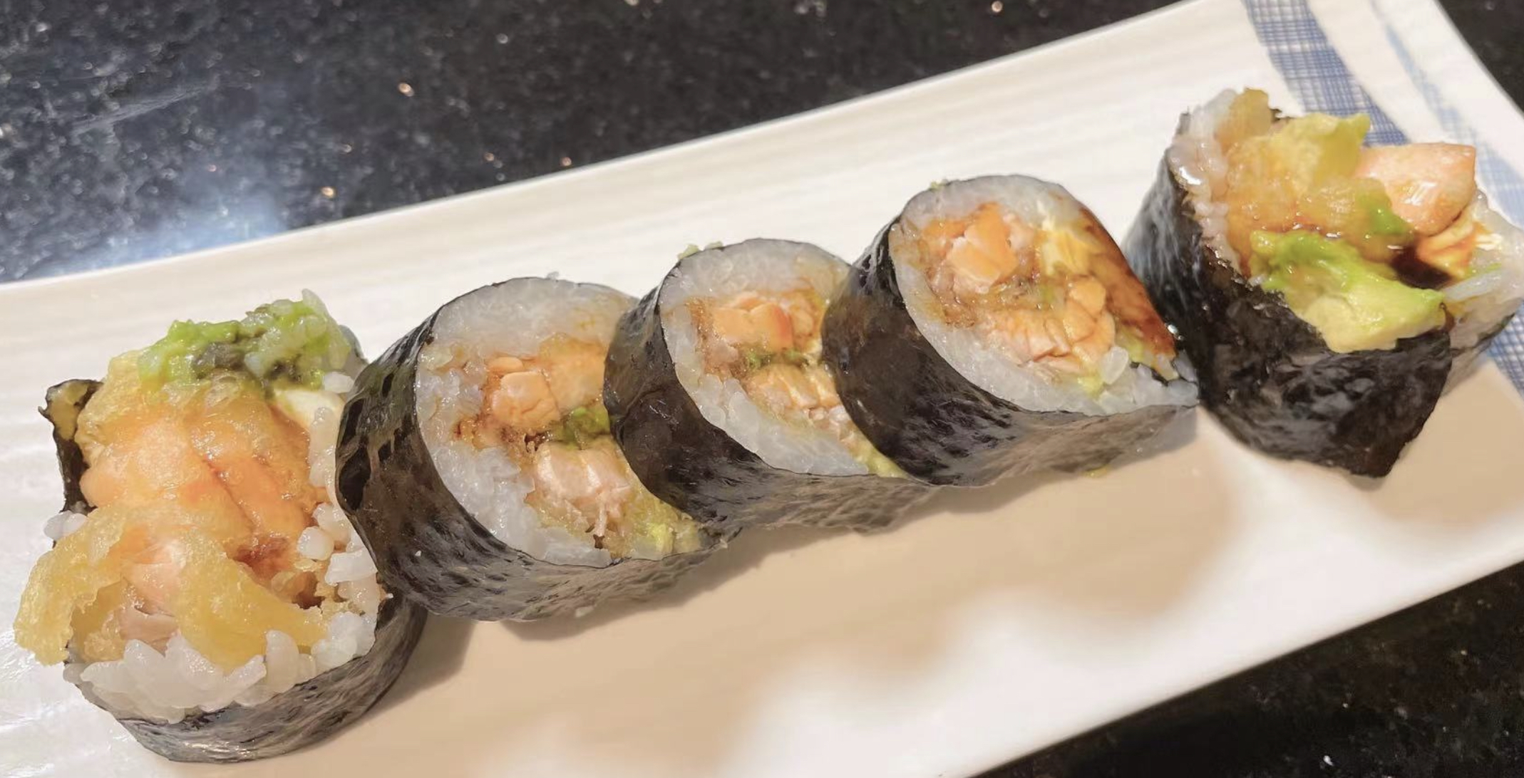 Order Baked Tuna Roll food online from Super Sushi store, Las Vegas on bringmethat.com