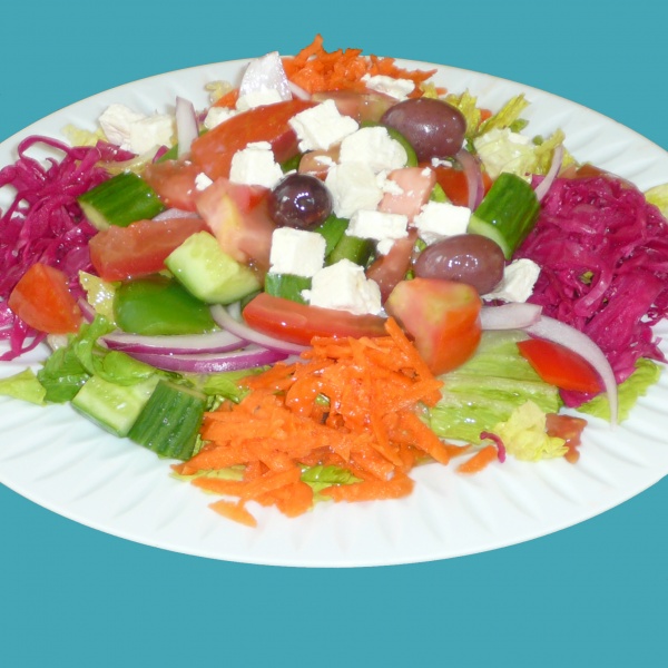 Order House Salad food online from North beach gyros catering store, San Francisco on bringmethat.com